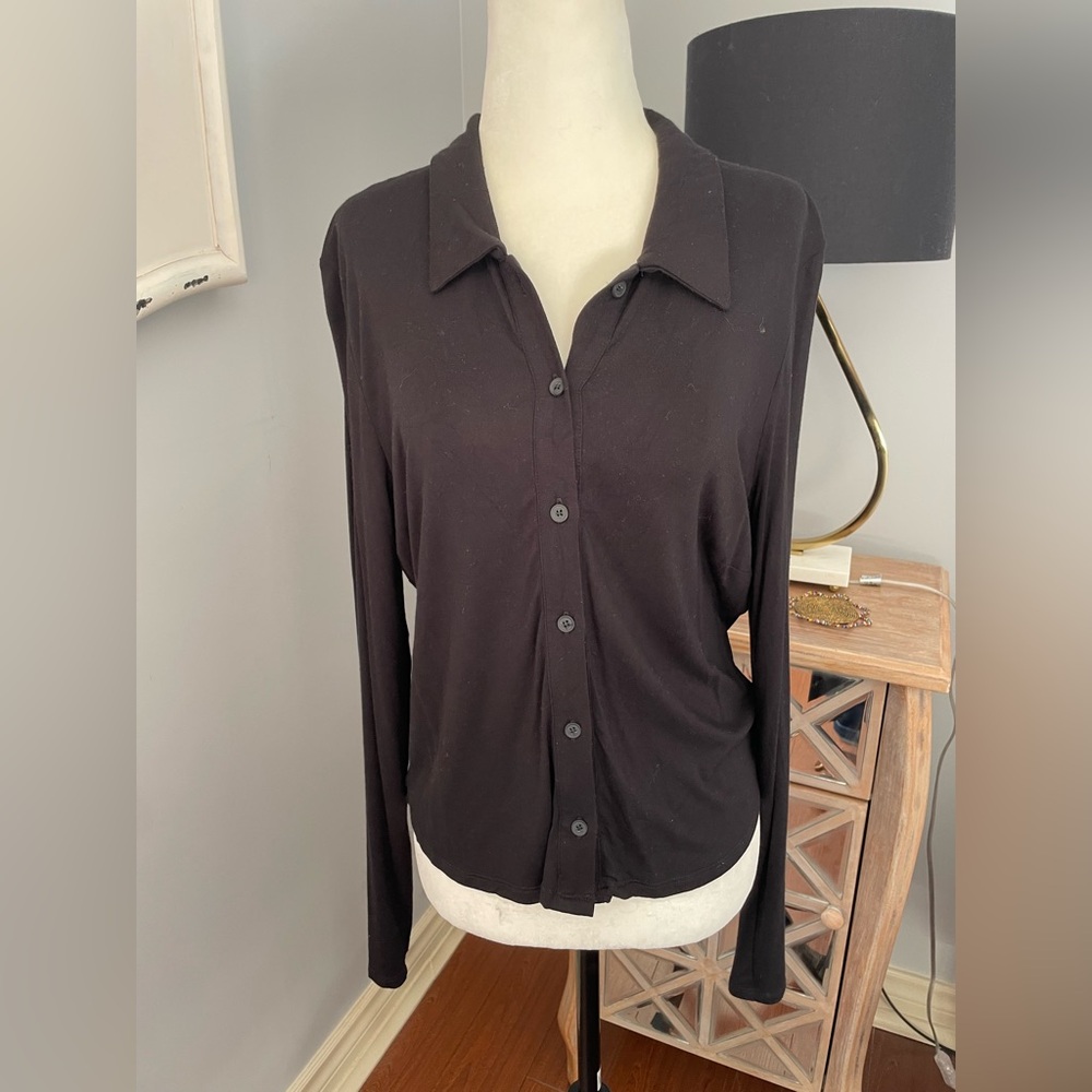 Gentle Fawn Black Button-Down Shirt